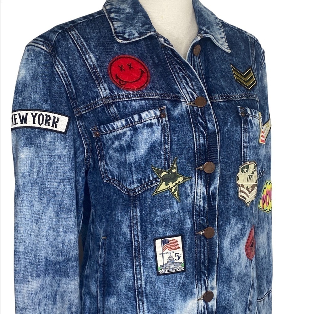 William Rast Founded by Justin Timberlake and Trace Ayala Denim Patches Jacket - Picture 8 of 12